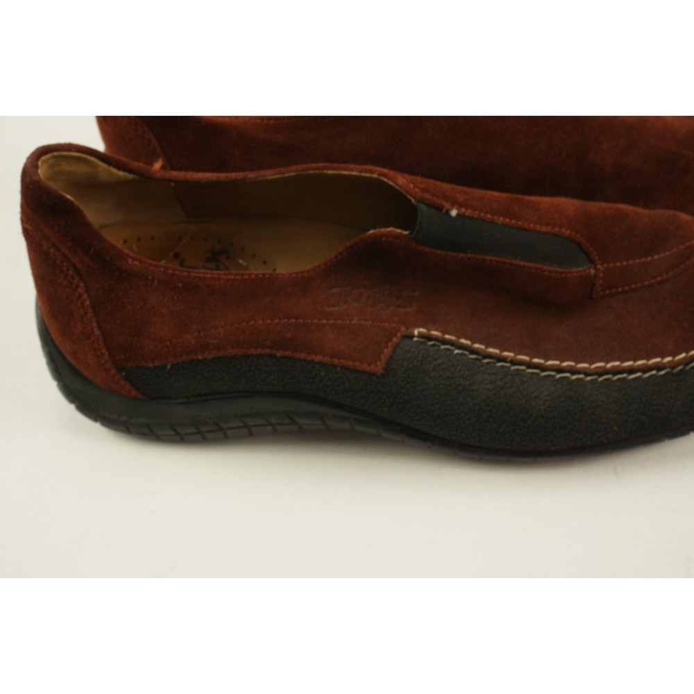Gabor Jollys Red Suede Leather & Rubber Slip On Stretch Comfort Walking Shoes 41 - Picture 5 of 8